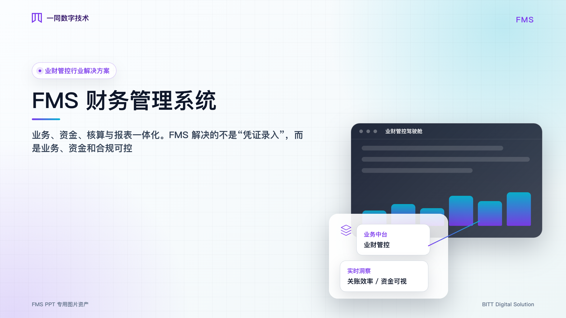 财务管理系统封面主视觉