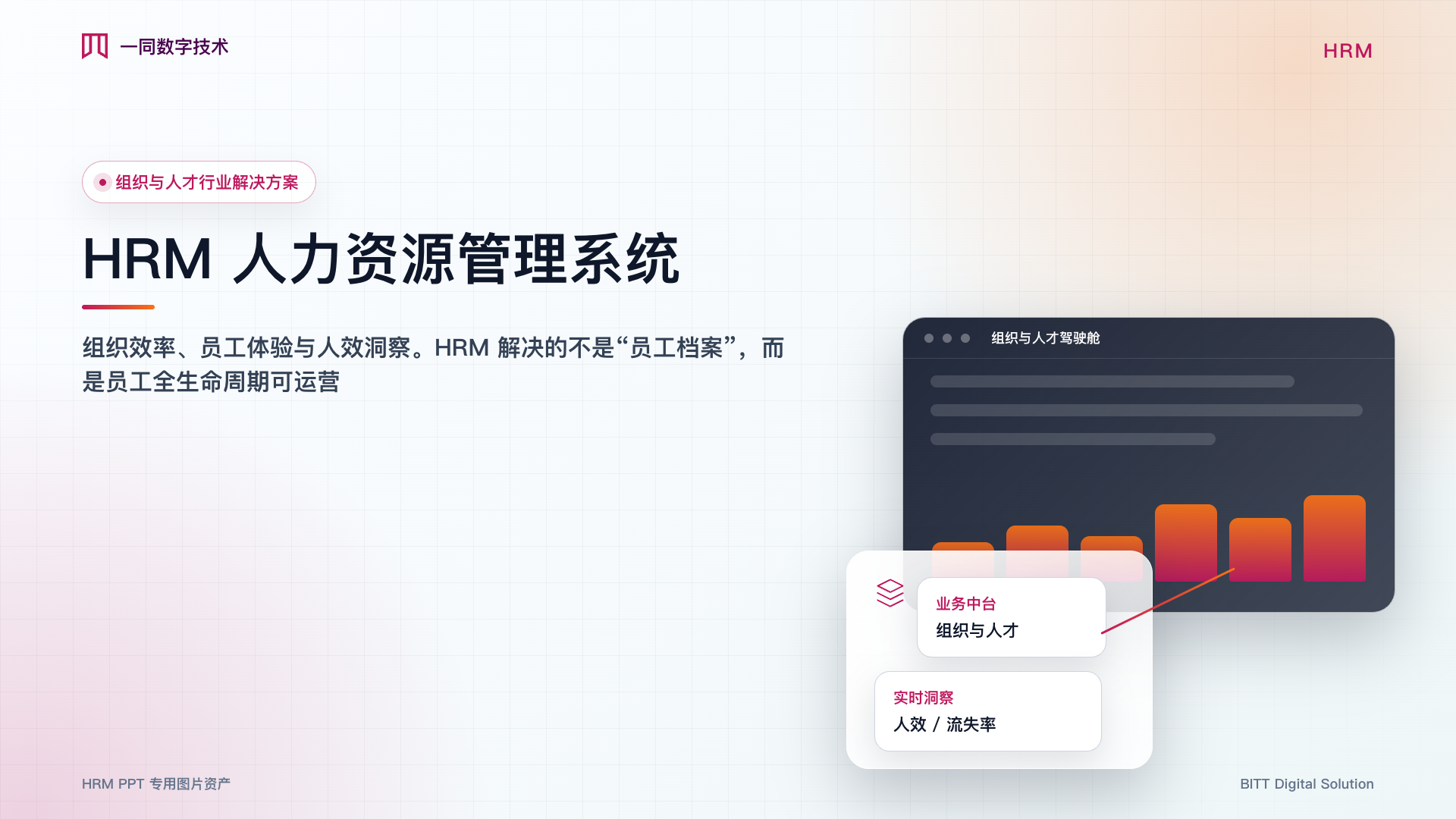 人力资源管理系统封面主视觉