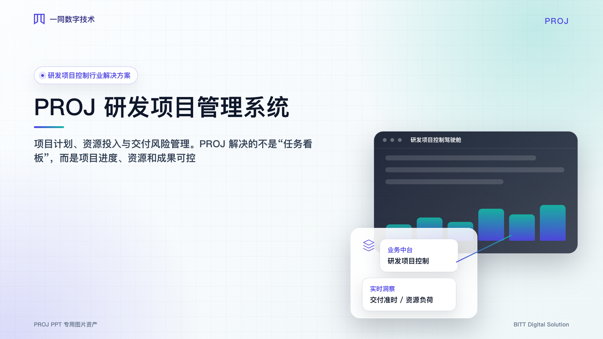 研发项目管理系统封面主视觉
